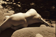 Reclining / A contrast in shapes and textures